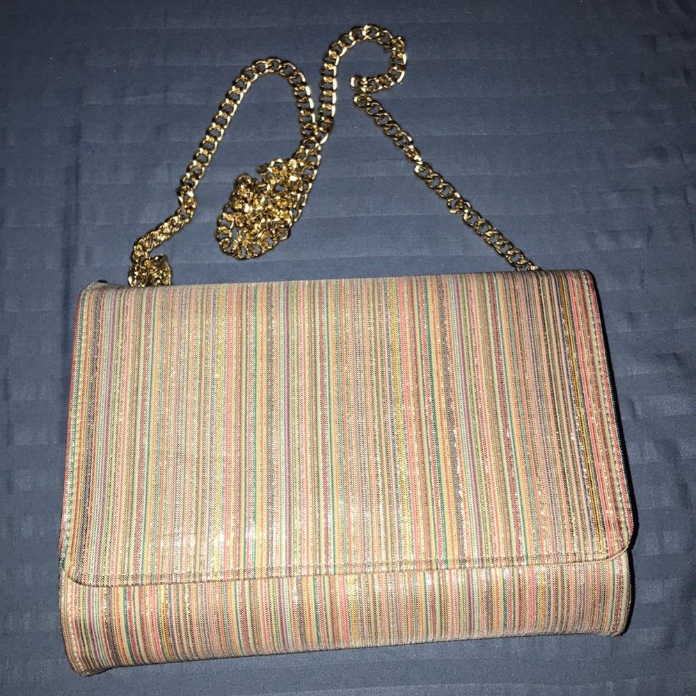 Cute Rainbow Striped Crossbody Bag Purse